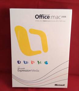 希少/新品●Microsoft Office Mac 2008　Expression　Media●正規/製品版