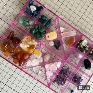 天然石　アクセサリー　ハンドメイド　手芸　素材　パワーストーン ストラップ 紐穴付 色石