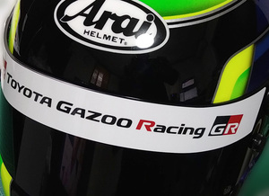 GR GAZOO Racing アライ4輪ヘルメット用 バイザーステッカー GP-6 GP-6S GP-5 GP-5S SK-6 SK-5