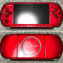 〈極美品・画面ヤケなし・動作確認済み・最終型〉PSP-3000 本体 ラディアントレッド PlayStation Portable 薄型_画像2