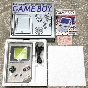 〈ほぼ未使用・極美品・箱説付属・動作確認済み〉GB 初代 ゲームボーイ ブロス 本体 DMG-01 グレー GAMEBOY bros.の画像1