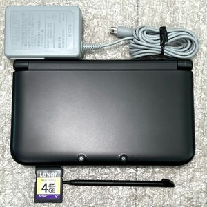 〈ほぼ未使用・極美品・動作確認済み〉ニンテンドー3DSLL 本体 ブラック SPR-001 充電器 NINTENDO 3DS LL Black