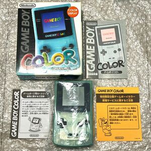 〈良品・箱説付属・動作確認済み〉GBC トイザラス限定 ゲームボーイカラー 本体 アイスブルー CGB-001 GAMEBOY COLOR RED