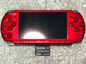 〈動作確認済み・最終型〉PSP-3000 本体 ラディアントレッド ＋メモリースティック 8GB PlayStation Portable 薄型