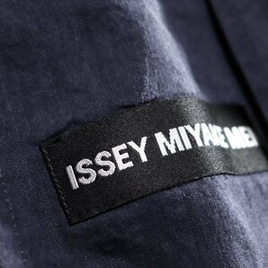 ☆美品☆ISSEY MIYAKE MENイッセイミヤケ/メンズ/シワ加工リネンジャケット：2/紺xw534の画像8