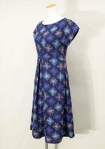 ☆美品☆sybillaシビラ/コットン混総刺繍半袖ワンピース定価4.6万:M/紺系yu271_画像2