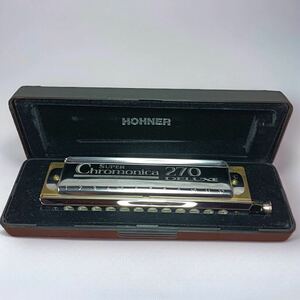 [F1464] ★1円出品★【中古品】HOHNER/ホーナー/クロマチック /ハーモニカ /SUPER Chromonica 270 DELUXE