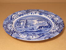 スポード ブルー イタリアン プレート 皿 Spode 飾り皿_画像4