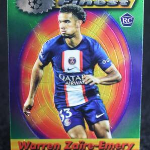 2023 Topps Finest Flashbacks Warren Zaire-emery ウォーレン ザイール＝エメリー France サッカー ルーキー カードの画像1