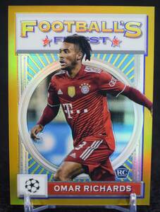 2022 Topps Finest Flashbacks Omar Richards オマー リチャーズ Olympiacos サッカー ルーキー カード