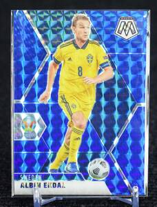 2020-21 Panini Mosaic Blue Prizm /99 Albin Ekdal サッカー カード FIFA Sweden