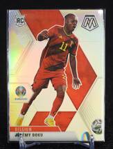 2020-21 Panini Mosaic Prizm Silver Jeremy Doku ジェレミー ドク FIFA サッカー ルーキー カード Belgium_画像1