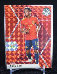 2020-21 Panini Mosaic Red Prizm Ansu Fati アンス ファティ FIFA サッカー カード Spain