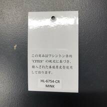 HB9905　クロコダイル 長財布 ラウンドファスナータイプ ワニ革 レザー MINK 小銭入れ 専用袋・箱付き 未使用品_画像8