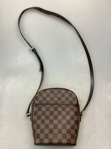 Y2440 美品 LOUIS VUITTON ルイヴィトン ショルダーバッグ ダミエ イパネマPM N51294 エベヌ 茶 ブラウン 斜め掛け レザー PVC 