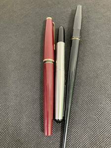 Mont Blanc　万年筆　ペン先585　ワインレッド・PILOT　万年筆