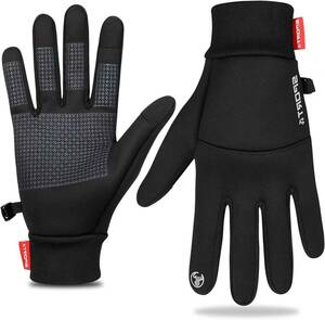  gloves protection against cold smartphone correspondence protection against cold glove gloves bicycle reverse side nappy warm . manner slip prevention running cycle glove commuting going to school driving autumn winter for 