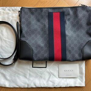 【美品】GUCCI ショルダーバッグ GGスプリーム キャンバス PVC