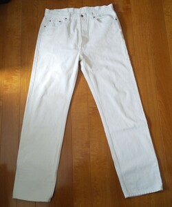 米国製 リーバイス 501ホワイト デニム W38 L34 1980's '90s Levi's white 501-0651 MADE IN USA 