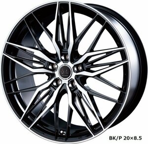 INTER MILANO VOLTEC EURO MESH 20/30系アルファード/ヴェルファイア 20インチ アルミホイール 4本セット 20×8.5J +38 PCD114.3 5穴BK/P