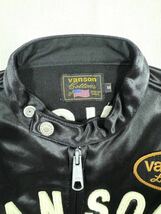 VANSON バンソン ボンディング ライダース NVSZ-2215 ブラック Mサイズ_画像7