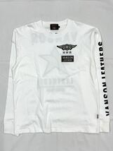 VANSON バンソン ロンTee 天竺 長袖Tシャツ NVLT-2401 オフホワイト Lサイズ_画像2