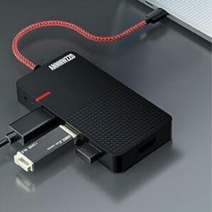 USB Cハブイーサネットアダプタ+マルチスマホ2ポート充電器の画像2