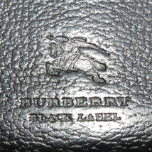 BURBERRY BLACK LABEL バーバリーブラックレーベル 二つ折り長財布 黒 本革_画像2