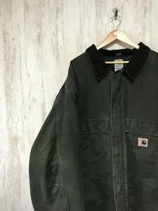 V374☆【アメリカ古着 アクティブジャケット】carhartt カーハート デトロイトジャケット アメカジ ダック 3XL