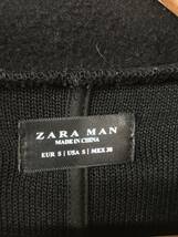 489☆【フリースロングコート】ZARA MAN ザラマン チェスターコート 黒 S_画像4