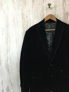 657☆【ベロアジャケット】ZARA MAN ザラマン 42 テーラード ブレザー