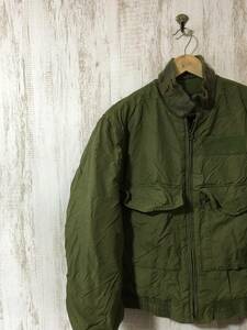 741☆【USA製 ヴィンテージ フライトジャケット】FLIGHT SUITS LTD ミリタリー カーキ M