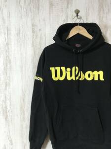 772☆【スウェットパーカー】Wilson ウィルソン 黒 M