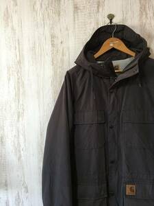 V393☆【ハンティングジャケット】carhartt カーハート ダークグレー XL アメカジ