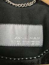926☆【シングルブレザー】ZARA MAN ザラマン テーラードジャケット 黒 46_画像5