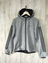 983☆【裏メッシュ ウィンドジャケット】adidas NEO アディダス パーカー グレー M_画像2