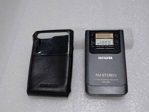 ジャンク aiwa アイワ ポータブルラジオ CR-D60 FMステレオ/AMステレオ ポケットラジオ 日本製 