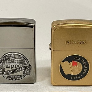 T5919 zippo ジッポ アニバーサリーコレクションセット 4個 専用ケース付き 未使用保管品の画像4