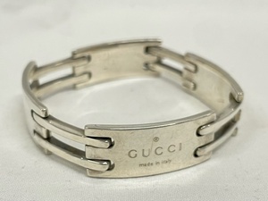 T５９１４ １円〜 【正規品】GUCCI グッチ ブレスレット バングル アクセサリー シルバー