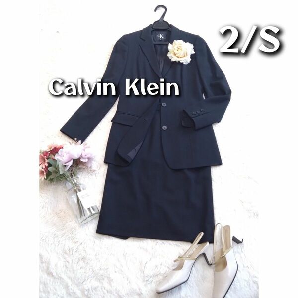 カルバンクライン　Calvin Klein　 スーツ セットアップ 卒業式　入学式　フォーマル　冠婚葬祭　Sサイズ