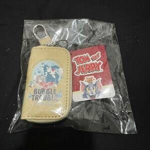 トムとジェリー TOM and JERRY ファスナー スマートキーケース タグ付き キーケース カラビナ付 車 カギ グッズ