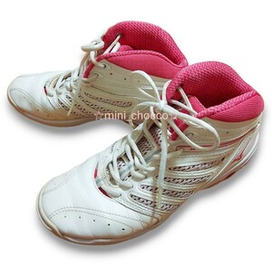 * Mizuno fitness shoes 23.0* postage 710 jpy ~1060 jpy *MIZUNO WAVE DIVERSE LG2 * pretty aerobics wave diver s white pink 