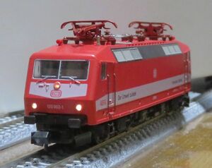 MINITRIX 12864 ドイツ鉄道 DB AEG BR120型 002-1 電気機関車 Orientrot色 ライト 動力OK IC客車牽引等 西ドイツ国鉄