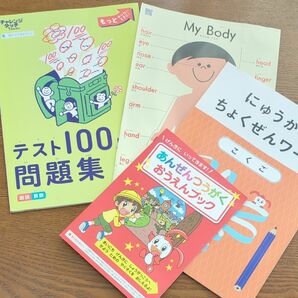 ベネッセ　進研ゼミ　新一年生　入学準備　チャレンジタッチテスト100点問題集4から7月版　など