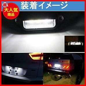 ★ブラックボディー★ LED ナンバー灯 ライセンスランプ 小型 汎用 LED ナンバープレートライト 12V 24V兼用 6連 SMDチップの画像4