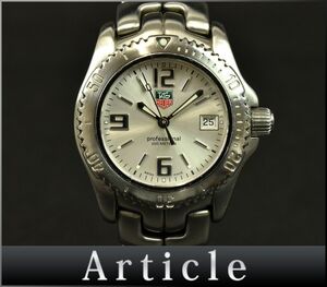 171052□動作確認済 TAG Heuer タグホイヤー リンク プロフェッショナル200 腕時計 クォーツ デイト 3針 WT1312 SS レディース/ D