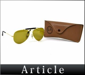 171654◆度なし RayBan レイバン ボシュロム B&L サングラス アイウェア ティアドロップ W1665 メタルフレーム ゴールド メンズ/ G