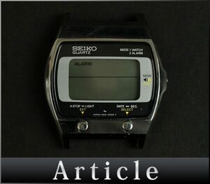 H0459◇動作未確認 SEIKO セイコー メンズウォッチ 腕時計 デジタル 本体のみ クォーツ A021-5000 SS ブラック×シルバー メンズ/ D