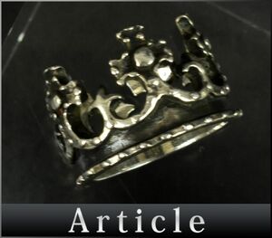 172254◆ Justin Davis ROYAL ORDER RO JD ジャスティン デイビス ロイヤルオーダー クラウン リング 指輪 アクセサリー Sv925 シルバー/ E