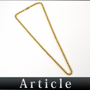 173886◆美品 Christian Dior クリスチャン ディオール チェーン ネックレス アクセサリー GP ゴールド メンズ レディース/ Eの画像1